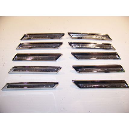 1968 CHRYSLER 300 FENDER LOUVERS TRIM OEM #2785664 2785665 COMPLETE SET (10)