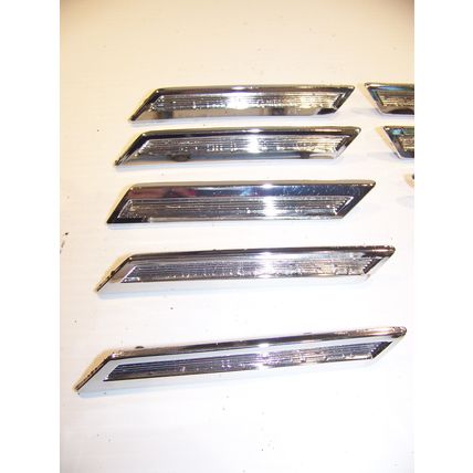 1968 CHRYSLER 300 FENDER LOUVERS TRIM OEM #2785664 2785665 COMPLETE SET (10)