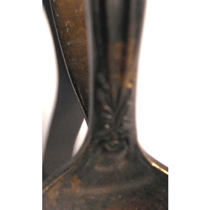 Vintage Old Holmes & Edwards IS Silverplate Curved Handle Baby Spoon Utensil