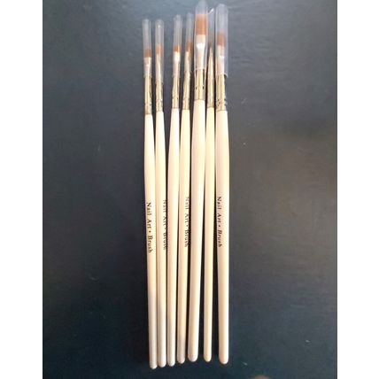 Set of 5 nail art brushes drawing precision french painting liner acrylic gel
