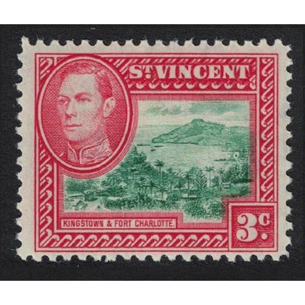St. Vincent Kingstown and Fort Charlotte 3c 1949 MNH SG#166