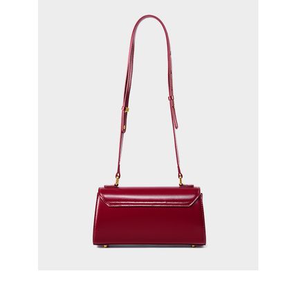 Women Fashion Genuine Leather Handbags Tote Bag Shoulder Bag Red