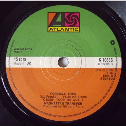 Manhattan Transfer - Chanson D'Amour - 7" Vinyl - 1st Pressing - Very Good+