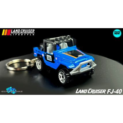 RARE KEYCHAIN BLUE TOYOTA LAND CRUISER FJ40 CUSTOM Ltd.