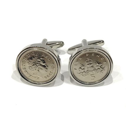 Premium HT 2001 24th Birthday / Anniversary 2001 Coin cufflinks