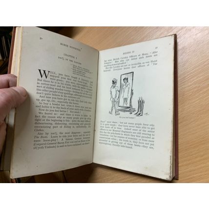 1933 "HORSE NONSENSE" EQUESTRIAN HUMOUR ILLUSTRATED HARDBACK BOOK (P3)