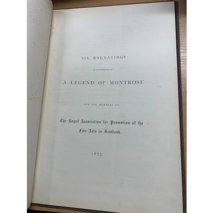 1877 SIX ENGRAVINGS ILLUSTRATION OF A LEGEND OF MONTROSE ILLUSTRATED BOOK (P5)