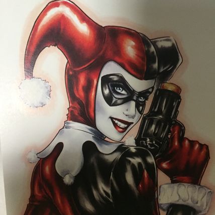 DC Comics Classic Harley Quinn 5''x7'' Mini Print Signed by Artist Dawn McTeague