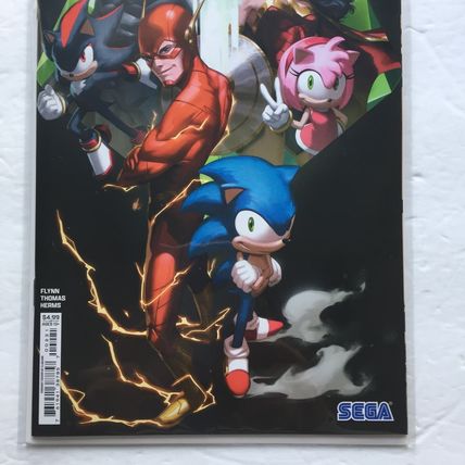 2025 DC Comics Sonic the Hedgehog Cover A & Ejikure Variant #2