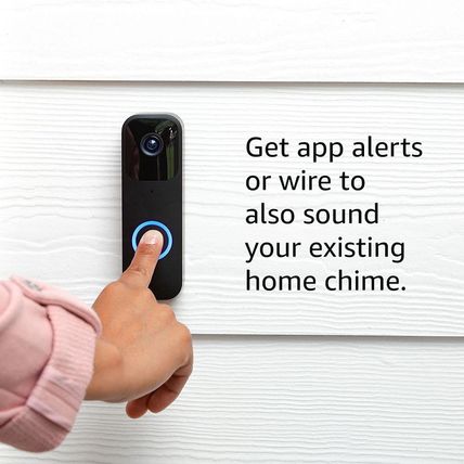 Blink Video Doorbell + Sync Module 2 (Newest Model) — Two-Way Audio, HD Video, T