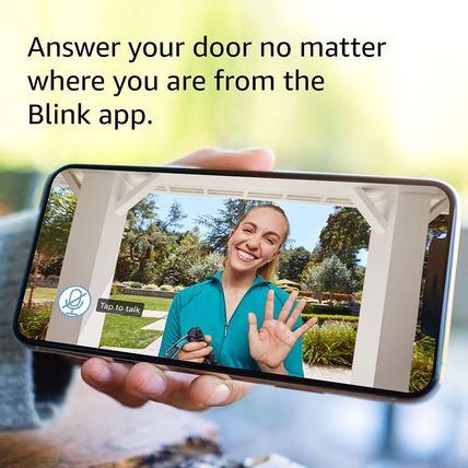 Blink Video Doorbell + Sync Module 2 (Newest Model) — Two-Way Audio, HD Video, T
