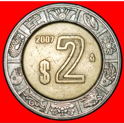 Ⰶ SUN STONE (1992-2025):MEXICO★2 PESOS 2007! DISCOVERY COIN★LOW START★NO RESERVE