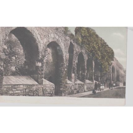 The Old Wall Southampton F G O Stuart 649 Christmas Greetings Hampshire Postcar