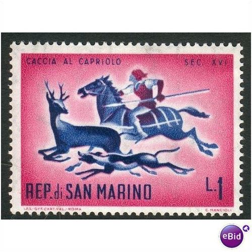 San Marino 1961 - SG 626 - Hunting Roebuck 1L MNH
