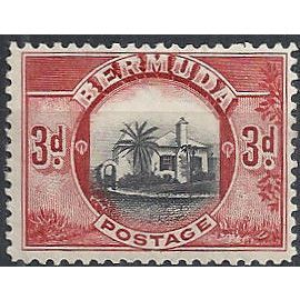Bermuda 1936 SG103 3d Black & Scarlet Mounted Mint ...