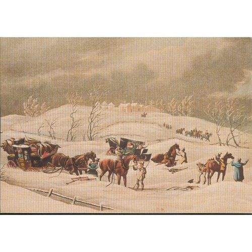 National Postal Museum PC - The Snow Storm, Delay Of The Mail, by James Pollard