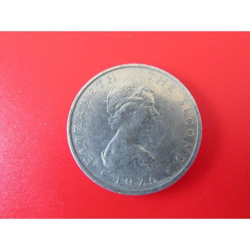 1976 QUEEN ELIZABETH II ISLE OF MAN TEN PENCE FREE POST. X