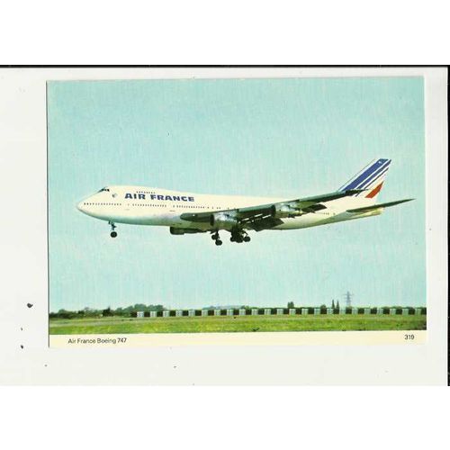 Aviation AIR FRANCE BOEING 747 Postcard by Skilton & Fry (319)