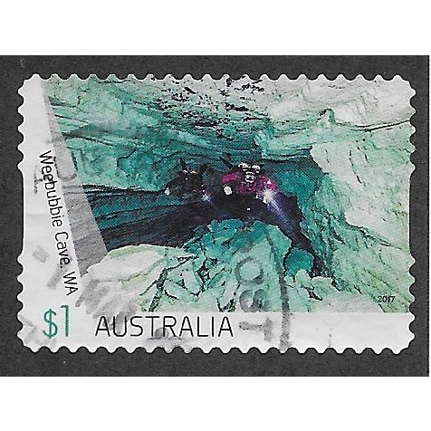 AUS 2017 $1.00 (S/A)'CAVES -WEEBUBBIE CAVE' FINE USED (EBID63-915)
