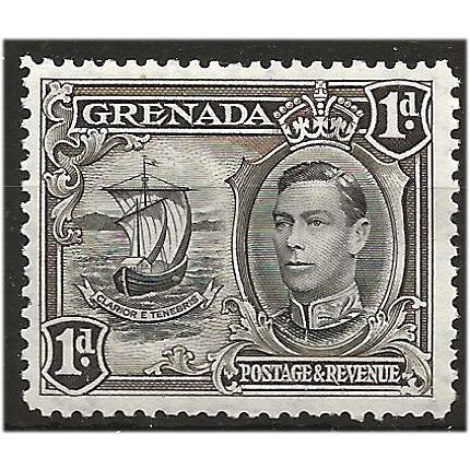 Grenada 1938 SG154 1d Black & Sepia Mounted Mint ... ..