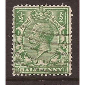 1924-26 GB, George V, 1/2d green, Used Stamp, SG 418 #3