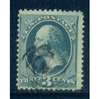 Used 184 3c George Washington Barely Clears M00177