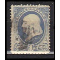 Used 206 1c Benjamin Franklin Average Plus RA0365