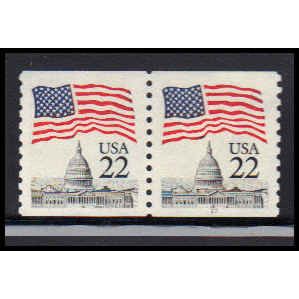 2115a 22c U.S. Flag Very Fine MNH CNP Right 17 PA2537