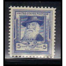 867 5c Walt Whitman Fine MNH KA2862