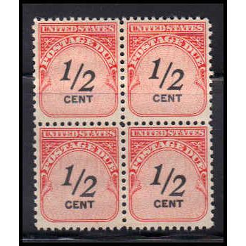J88 1/2c Postage Due Fine MNH Blk/4 O7064