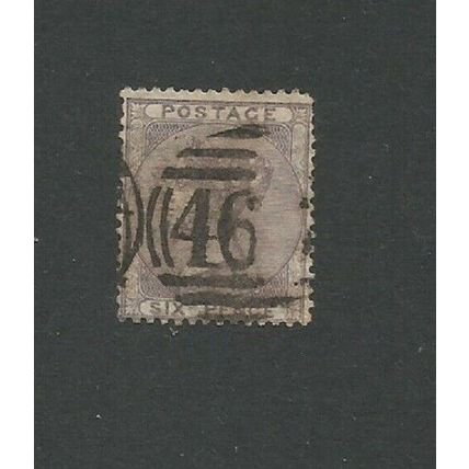 GB stamp QV 1855 SG70 6d Lilac SG 70 Used CV £125