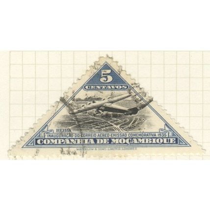 Mozambique (Company) 1935 (Airmail) - 5c ultramarine/black - Beira Plane - used