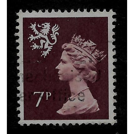 GREAT BRITAIN REGIONALS 1978 SCOTLAND 7p BROWN SG S24 FINE USED#