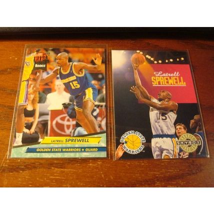 1993, 5-Cards-Rc's, LATRELL SPREWELL Rc, Warriors