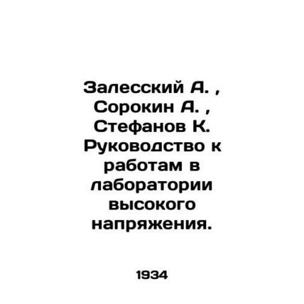 Zalessky A., Sorokin A., Stefanov K. Guide to work in the high voltage laborator