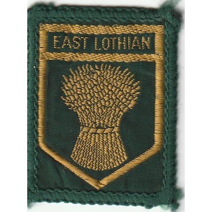 Scout Badge Scotland - East Lothian - Black Back (BZ145)