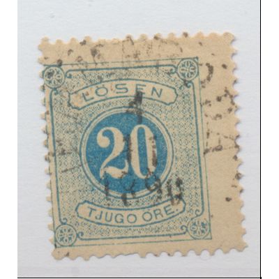 Sweden Stamp Scott #J17, Used, 1890 Cancel