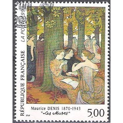 France 1993 Michel 2978 O Cote (2008) 1.60 € Maurice Denis Les Muses Cachet rond