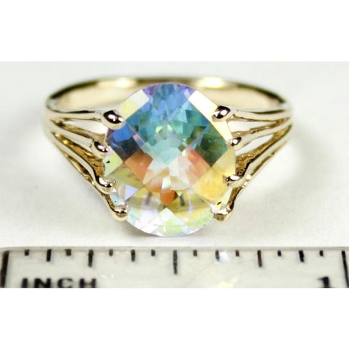 Mercury Mist Topaz, 10KY Gold Ring, R280
