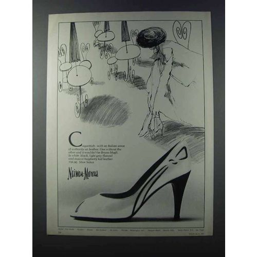 1981 Neiman-Marcus Bruno Magli Shoes Ad
