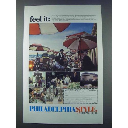1981 Philadelphia Pennsylvania Tourism Ad - Feel It