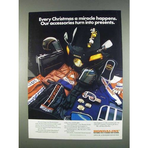 1982 Honda Motorcycle Accessories Ad - A Miracle