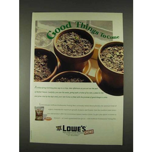 1996 Lowe's Hoffman Professional Potting Mix Ad