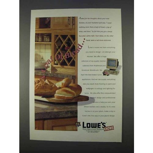 1996 Lowe's Home Improvement Ad - A Loaf of Bread
