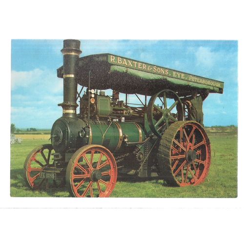 1926 FOSTER Traction Engine unused vintage postcard R Baxter & Sons #