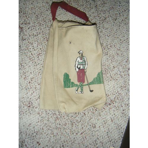Canvas Holder/Carrier With Handle to Carry Golf Shoes