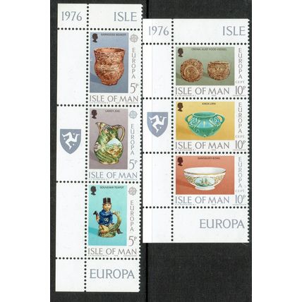 Isle of Man 1976 Europa Ceramic Art set 6v SG84-89 UM