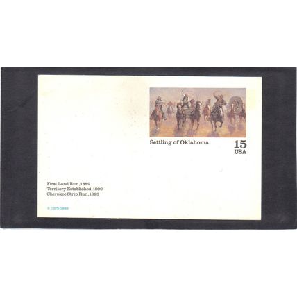 UX130 15c Settling of Oklahoma CV01397
