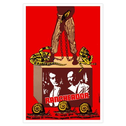 Cuban decor Wall Design movie Poster 4 film"RANCHEADOR"Giral.Miravalles.