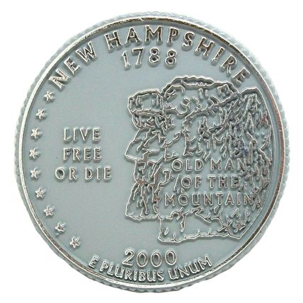 New Hampshire State Quarter Fridge Magnet